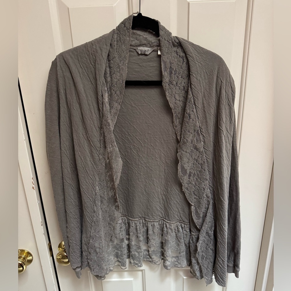 Boho Lace Trim Cardigan